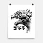 Inked Gojira-none matte poster-cs3ink