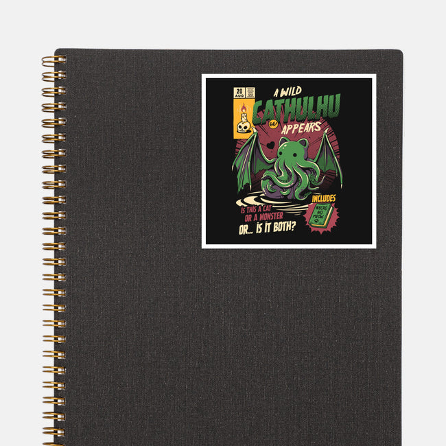 Is It a Cat Or a Monster-none glossy sticker-ilustrata