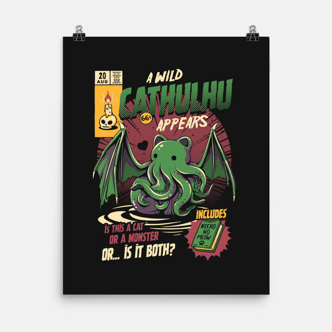 Is It a Cat Or a Monster-none matte poster-ilustrata