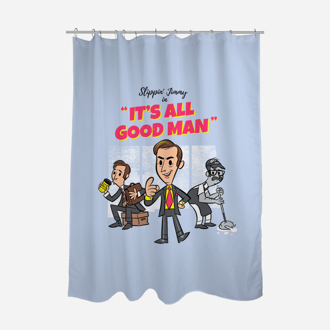 It's All Good Man-none polyester shower curtain-spiritgreen