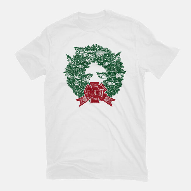 It's Beginning To Look A Lot Like Gremlins-mens basic tee-QFSChris