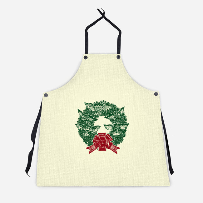 It's Beginning To Look A Lot Like Gremlins-unisex kitchen apron-QFSChris