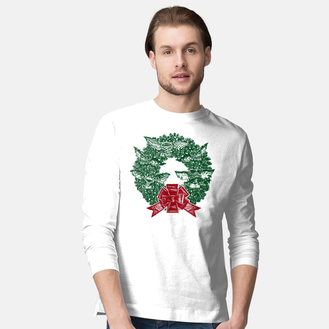 It's Beginning To Look A Lot Like Gremlins-mens long sleeved tee-QFSChris