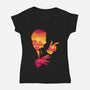It's Showtime, Folks!-womens v-neck tee-DJKopet