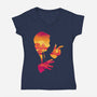 It's Showtime, Folks!-womens v-neck tee-DJKopet