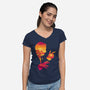 It's Showtime, Folks!-womens v-neck tee-DJKopet