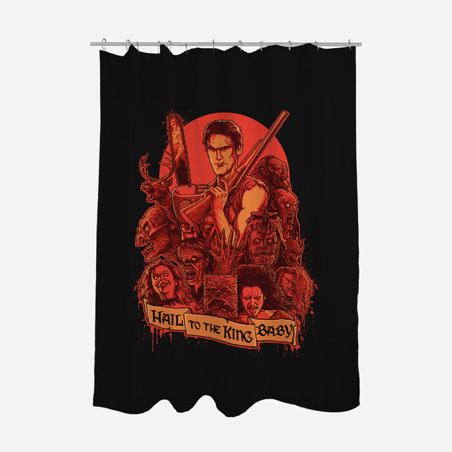 Hail to the King, Baby-none polyester shower curtain-Moutchy