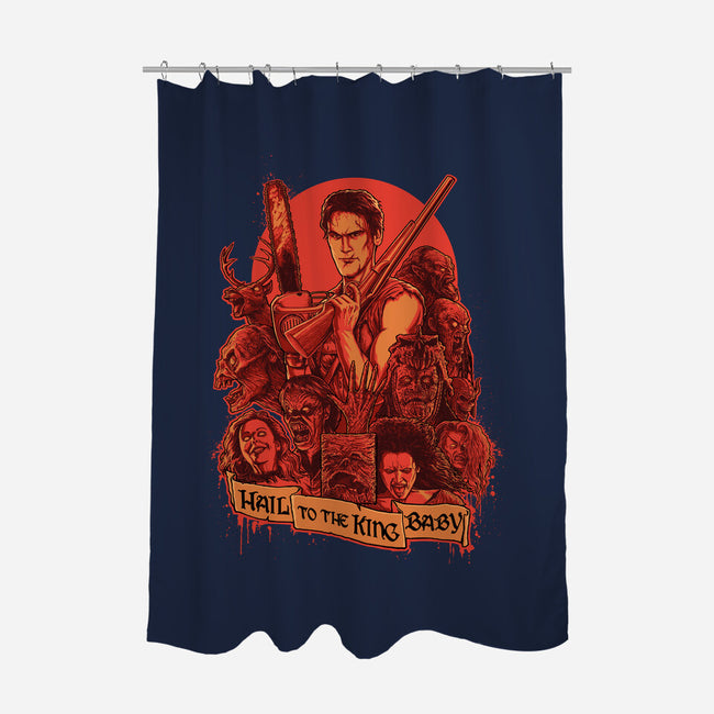 Hail to the King, Baby-none polyester shower curtain-Moutchy