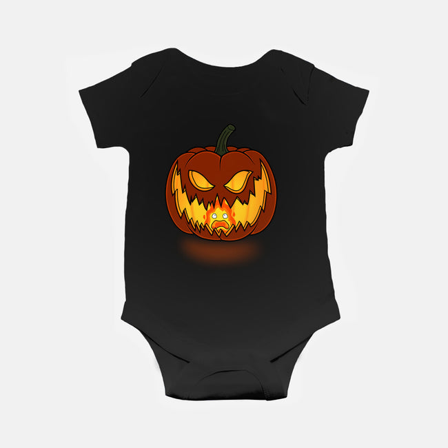 Halloween Flame!-baby basic onesie-Raffiti