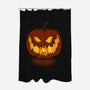 Halloween Flame!-none polyester shower curtain-Raffiti