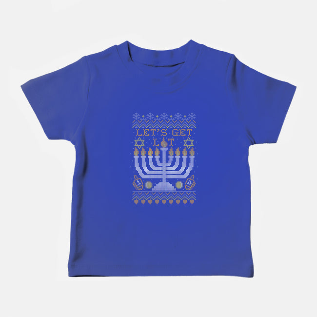 Hanukkah Is Lit-baby basic tee-beware1984