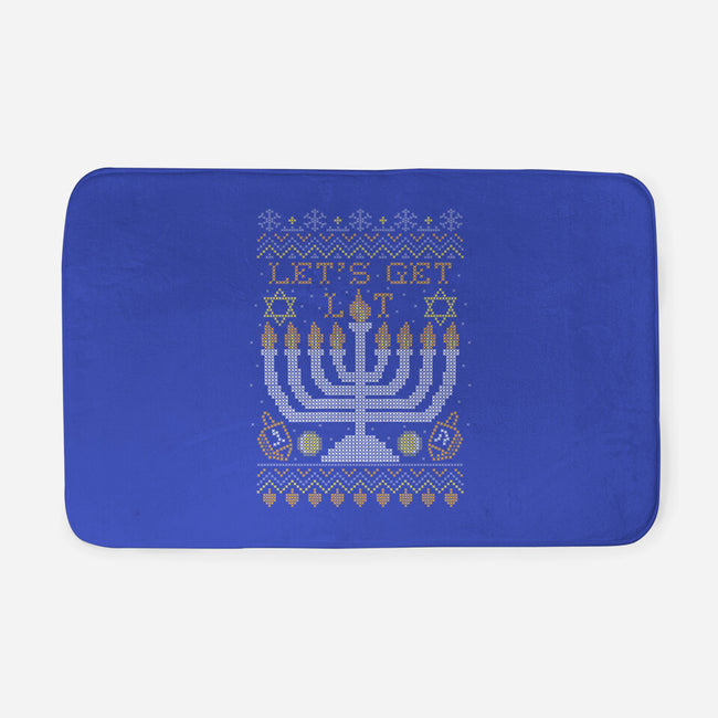 Hanukkah Is Lit-none memory foam bath mat-beware1984