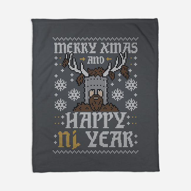 Happy Ni Year!-none fleece blanket-Raffiti
