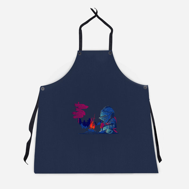 Hard Roads Ahead-unisex kitchen apron-Donnie