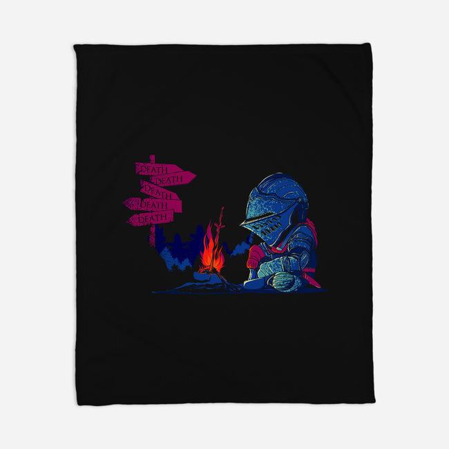 Hard Roads Ahead-none fleece blanket-Donnie