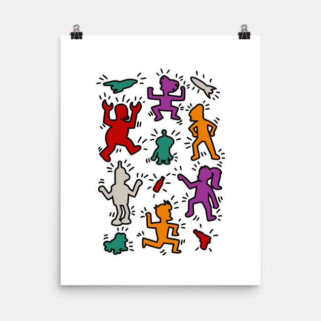 Haring Future-none matte poster-ducfrench