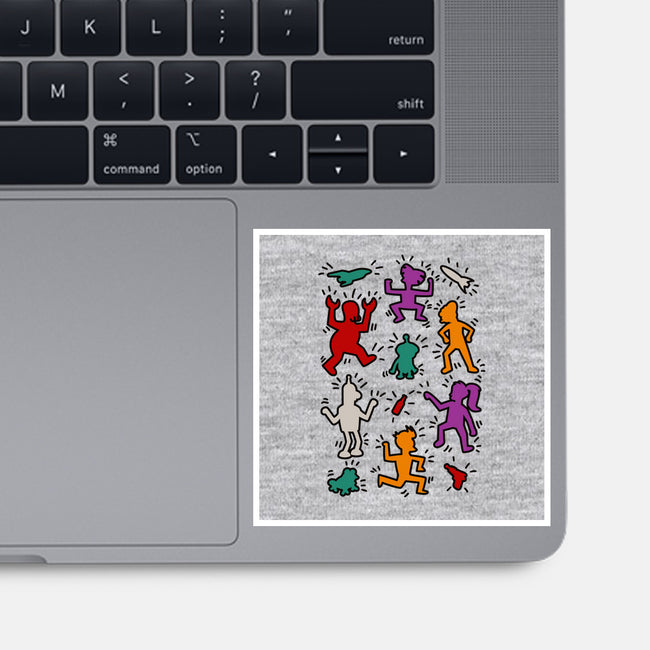 Haring Future-none glossy sticker-ducfrench