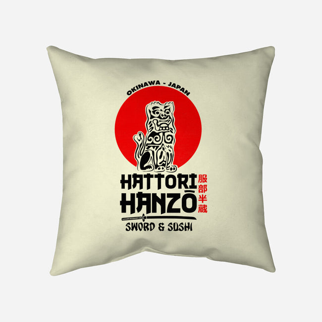Hattori Hanzo-none non-removable cover w insert throw pillow-Melonseta