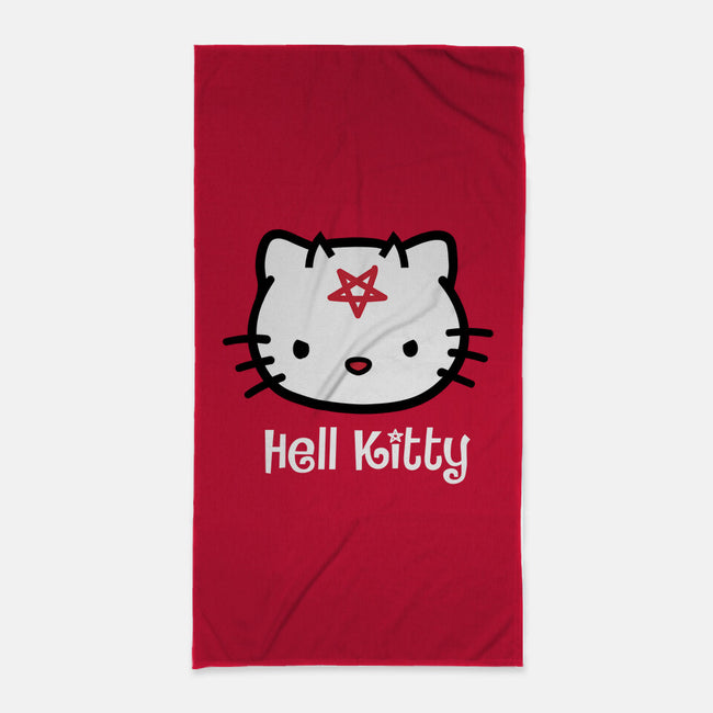 Hell Kitty-none beach towel-spike00