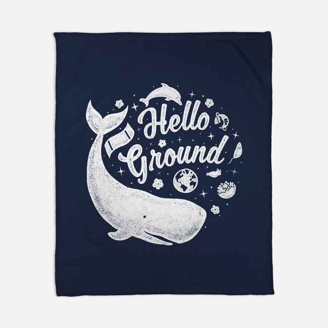 Hello Ground-none fleece blanket-LiRoVi