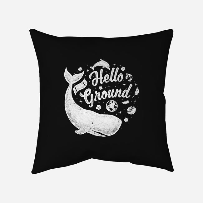 Hello Ground-none removable cover throw pillow-LiRoVi