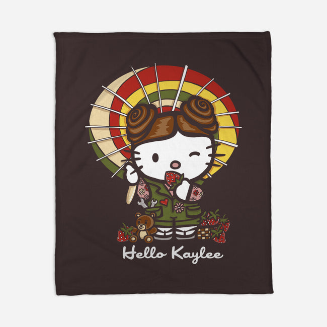 Hello Kaylee-none fleece blanket-OfficeInk