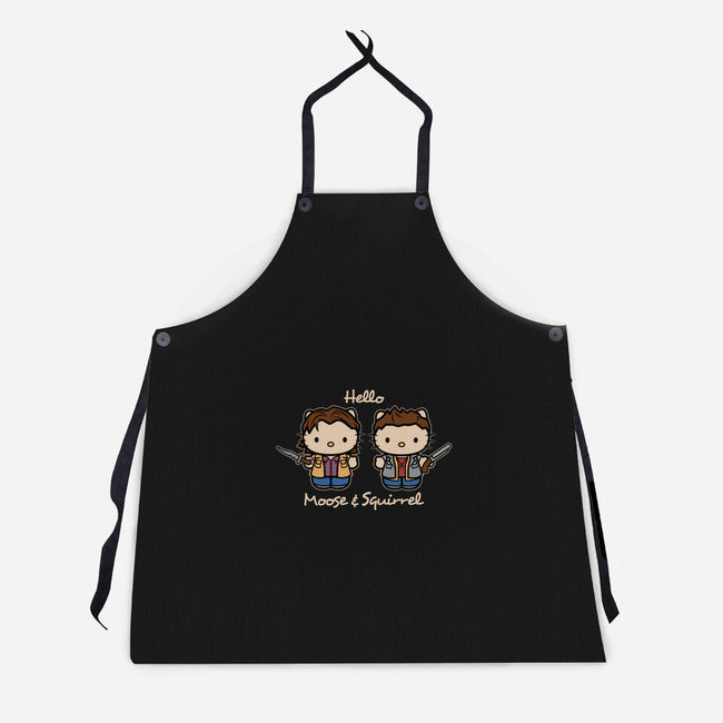 Hello Moose & Squirrel-unisex kitchen apron-Matt Parsons