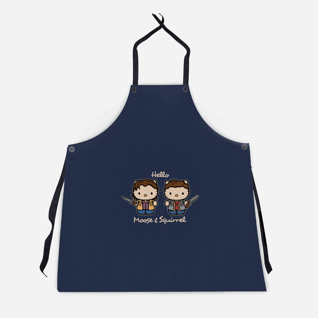 Hello Moose & Squirrel-unisex kitchen apron-Matt Parsons