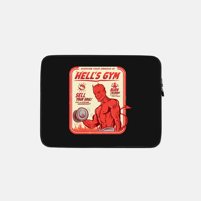 Hell's Gym-none zippered laptop sleeve-hbdesign