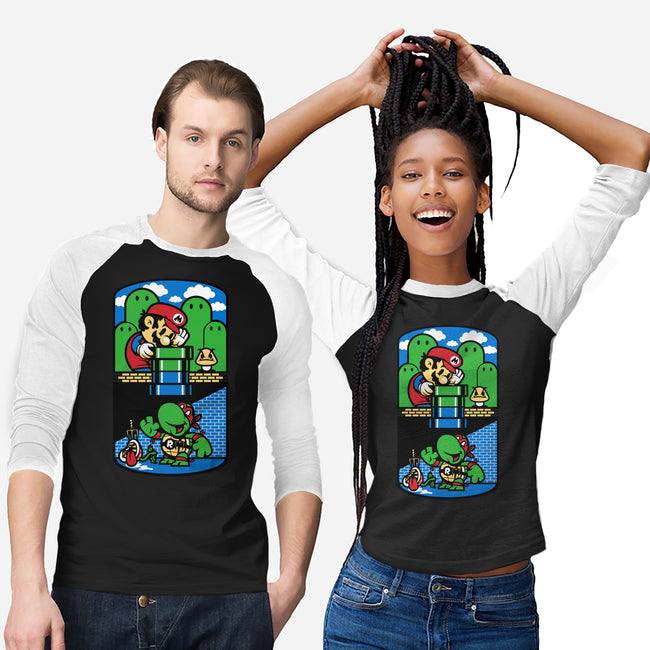 Help a Brother Out-unisex baseball tee-harebrained