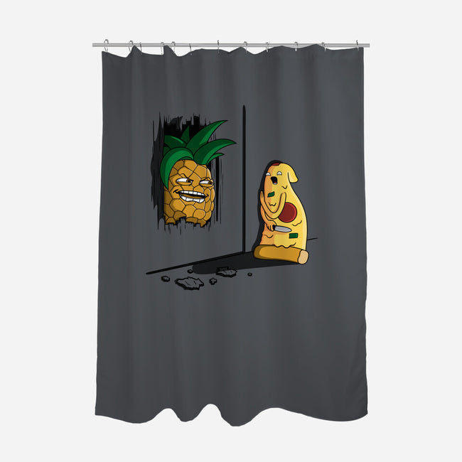 Here's Pineapple!-none polyester shower curtain-Raffiti