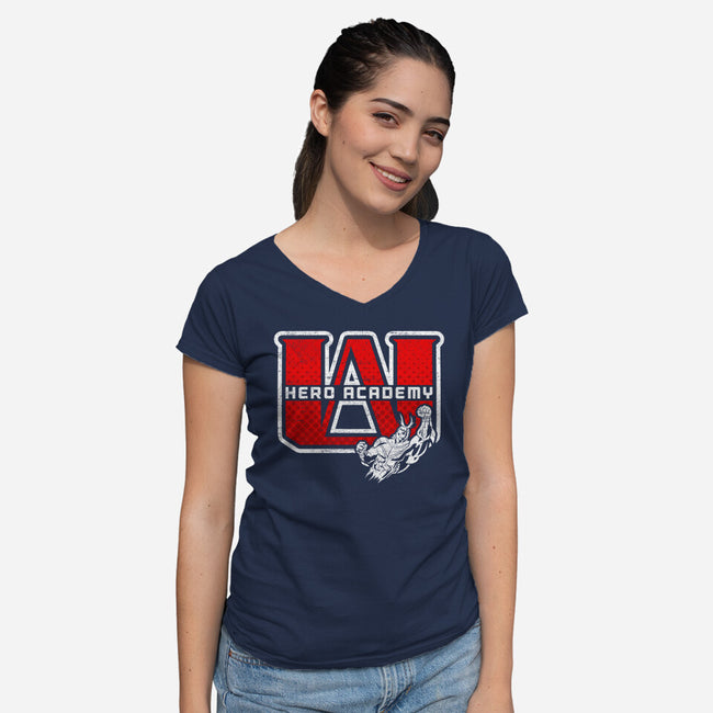 Hero Academy-womens v-neck tee-Kat_Haynes