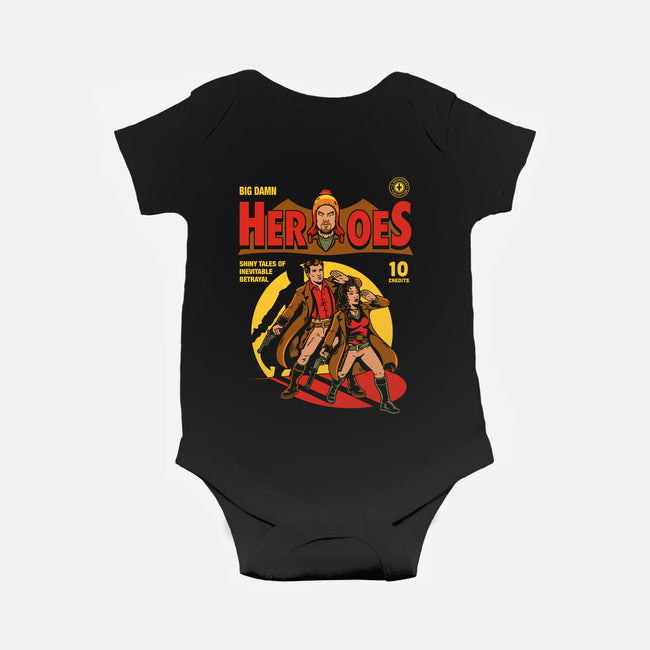 Heroes Comic-baby basic onesie-harebrained