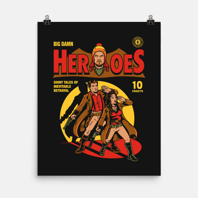 Heroes Comic-none matte poster-harebrained