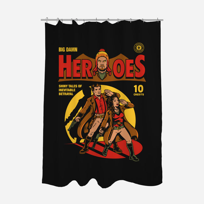 Heroes Comic-none polyester shower curtain-harebrained