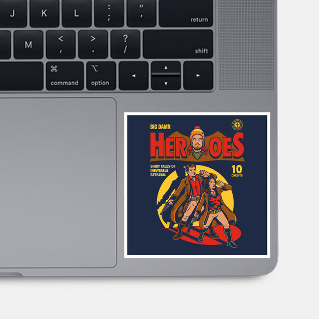 Heroes Comic-none glossy sticker-harebrained