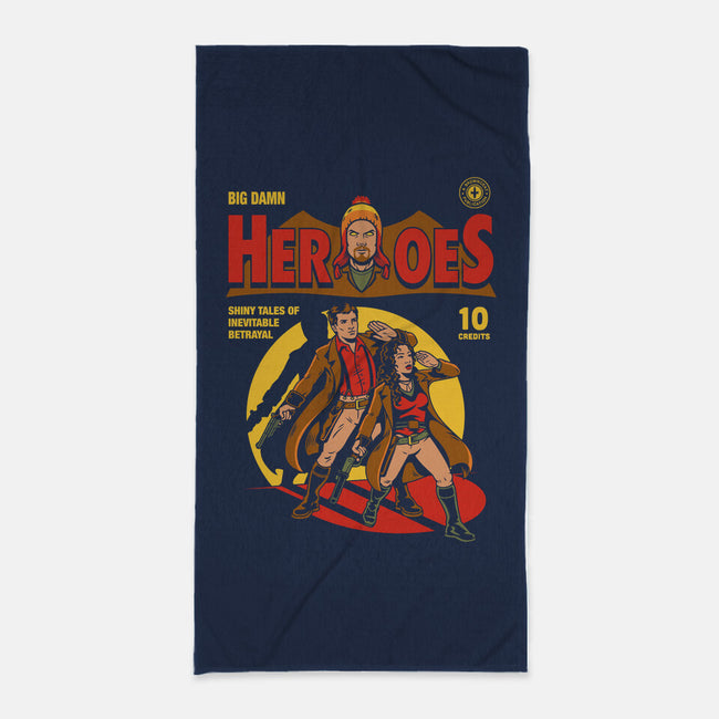 Heroes Comic-none beach towel-harebrained