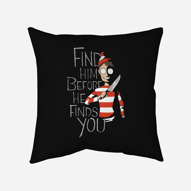Hiding in the Dark-none removable cover w insert throw pillow-DoOomcat