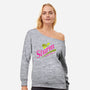 Highly Addictive-womens off shoulder sweatshirt-Beware_1984