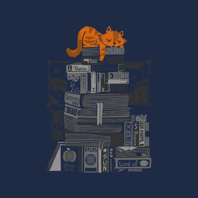 Hoard of Books-none removable cover w insert throw pillow-tobefonseca