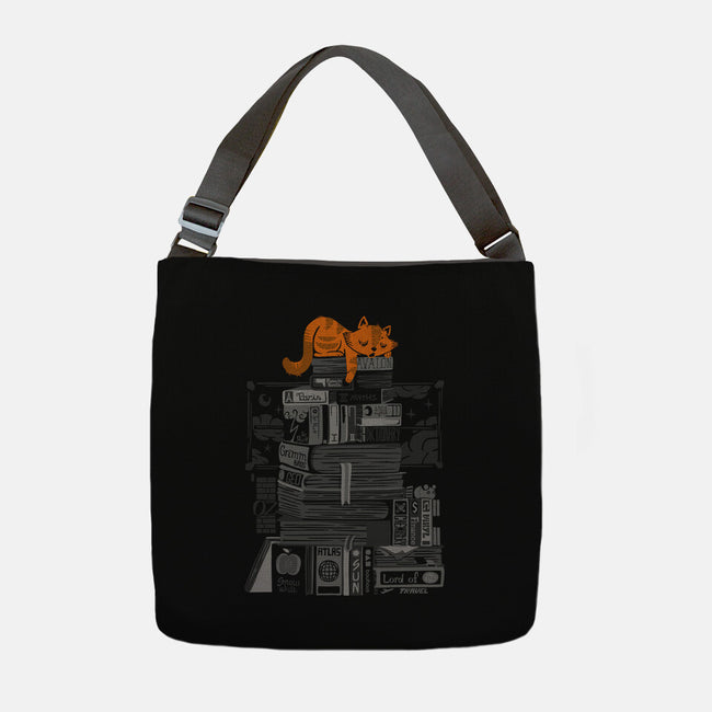 Hoard of Books-none adjustable tote-tobefonseca