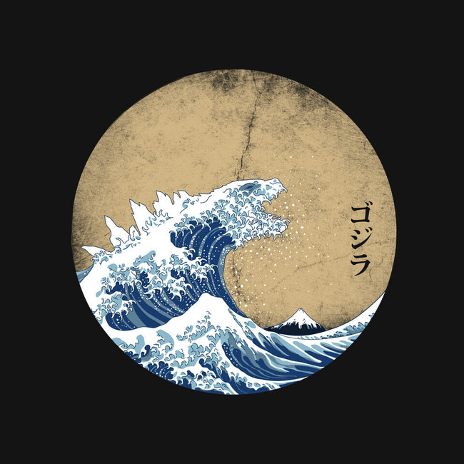 Hokusai Gojira-baby basic onesie-Mdk7