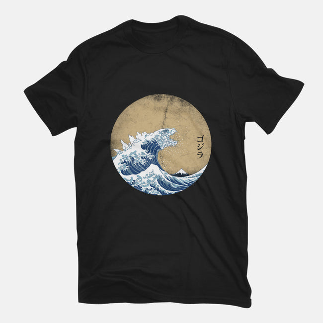 Hokusai Gojira-mens heavyweight tee-Mdk7