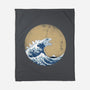 Hokusai Gojira-none fleece blanket-Mdk7