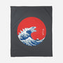 Hokusai Gojira-Variant-none fleece blanket-Mdk7