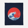Hokusai Gojira-Variant-none fleece blanket-Mdk7
