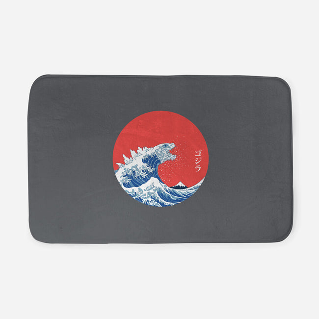 Hokusai Gojira-Variant-none memory foam bath mat-Mdk7