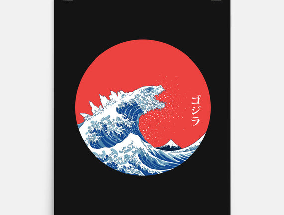 Hokusai Gojira-Variant