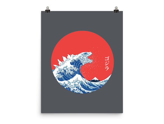 Hokusai Gojira-Variant