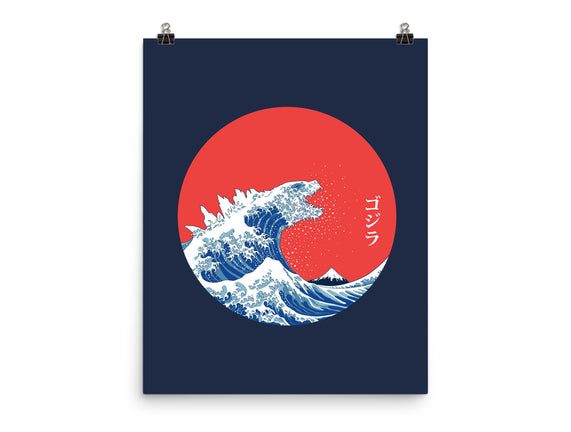 Hokusai Gojira-Variant